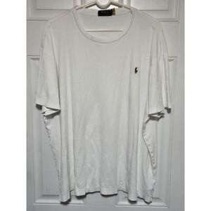 Polo Ralph Lauren Shirt Mens 2XB White Performance Classic Fit Athletic Tee